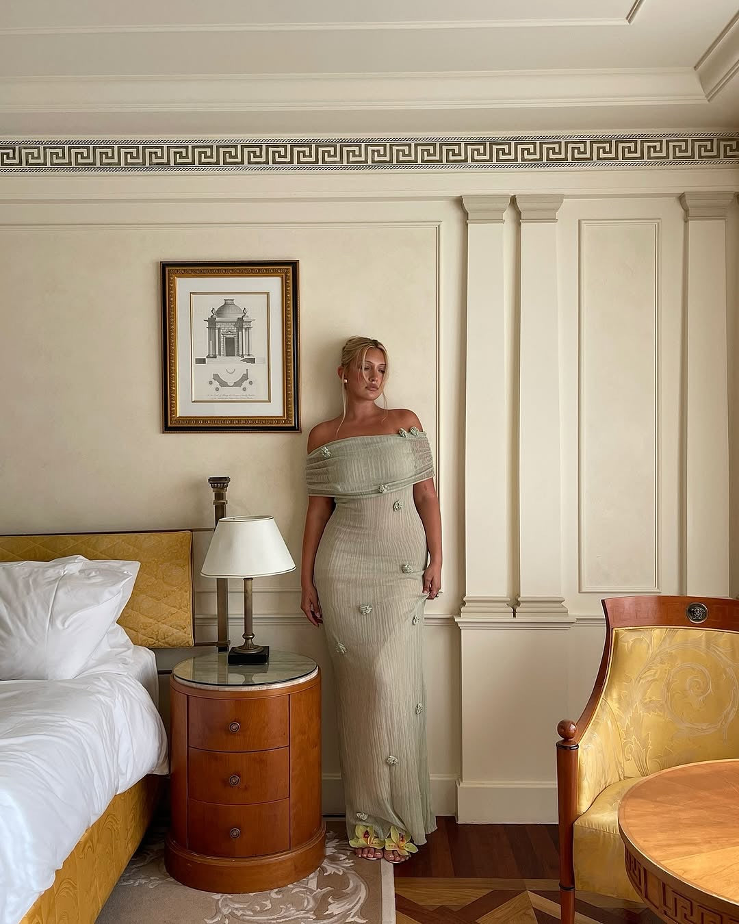 Luana | Maternity Off-Shoulder Maxi Dress