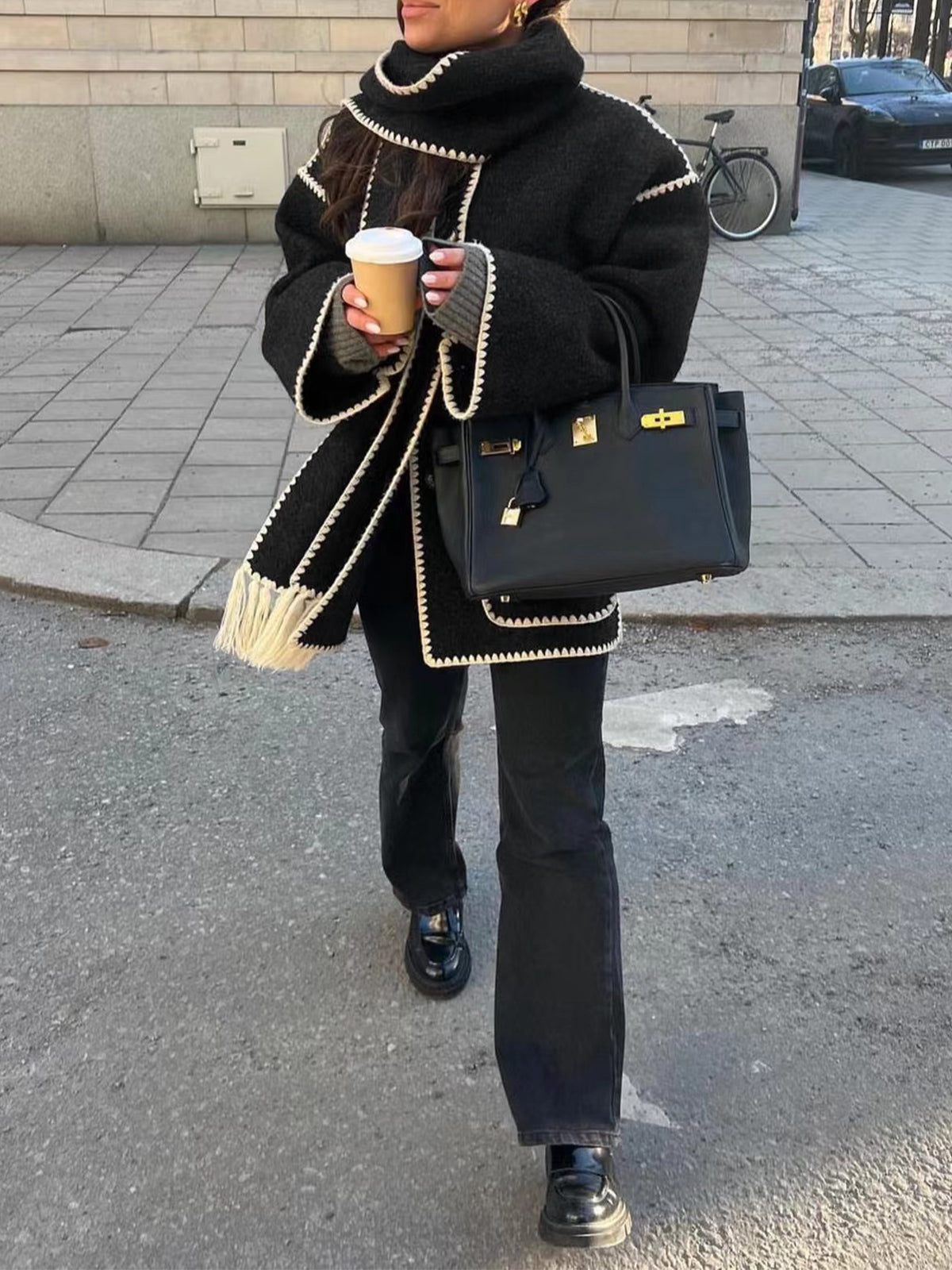 Lydia | Scarf Jacket