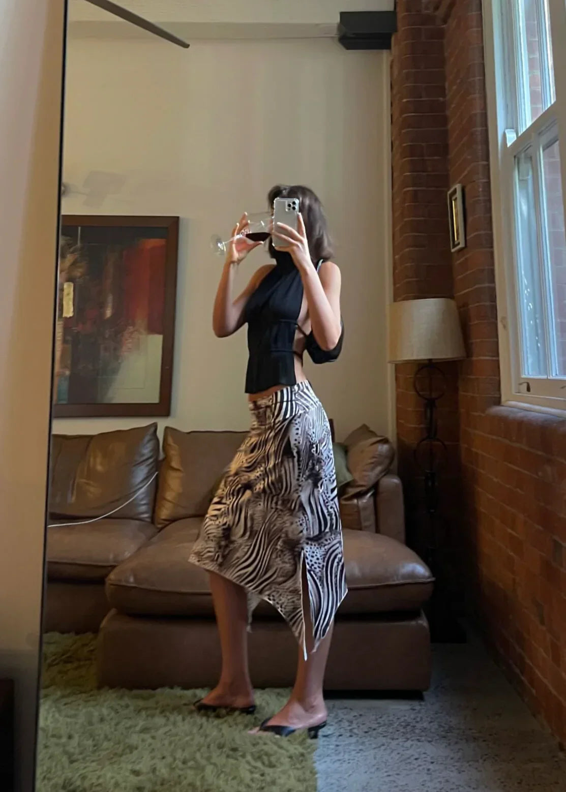 Lauren | Backless Pleated Top