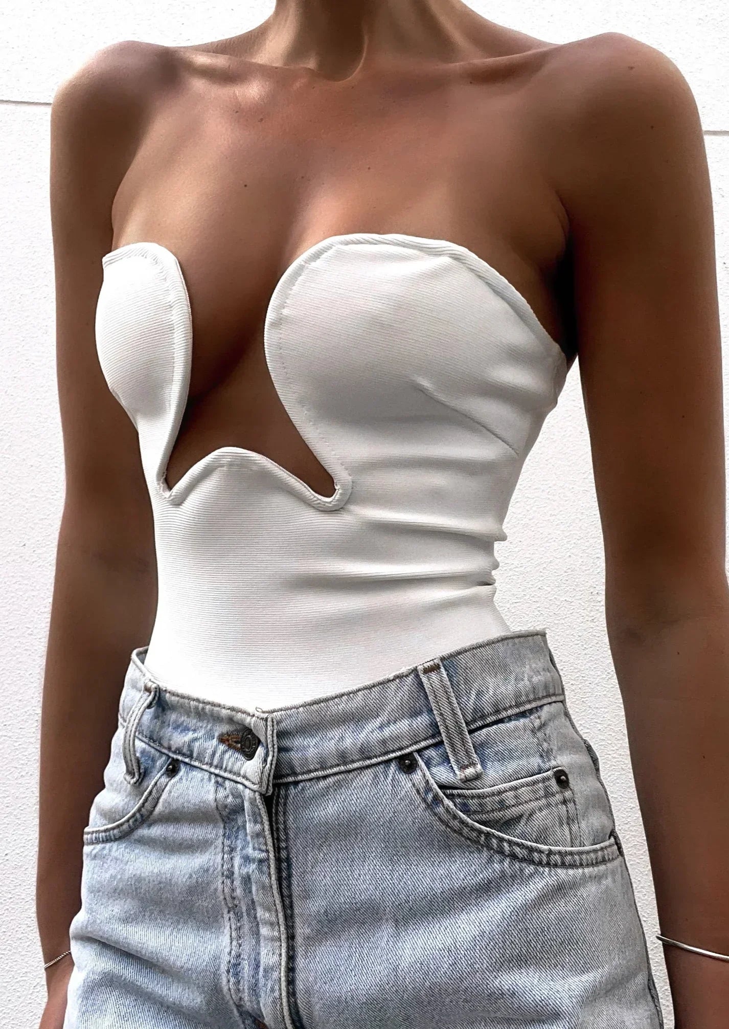 Rebecca | Strapless Bustier Top