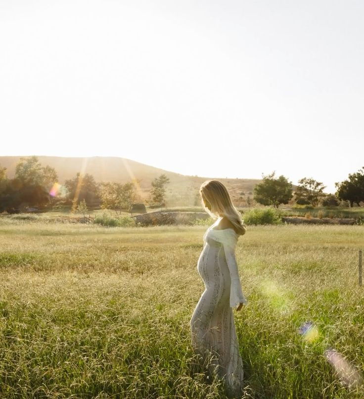 Rosie | Maternity Lace Maxi Dress