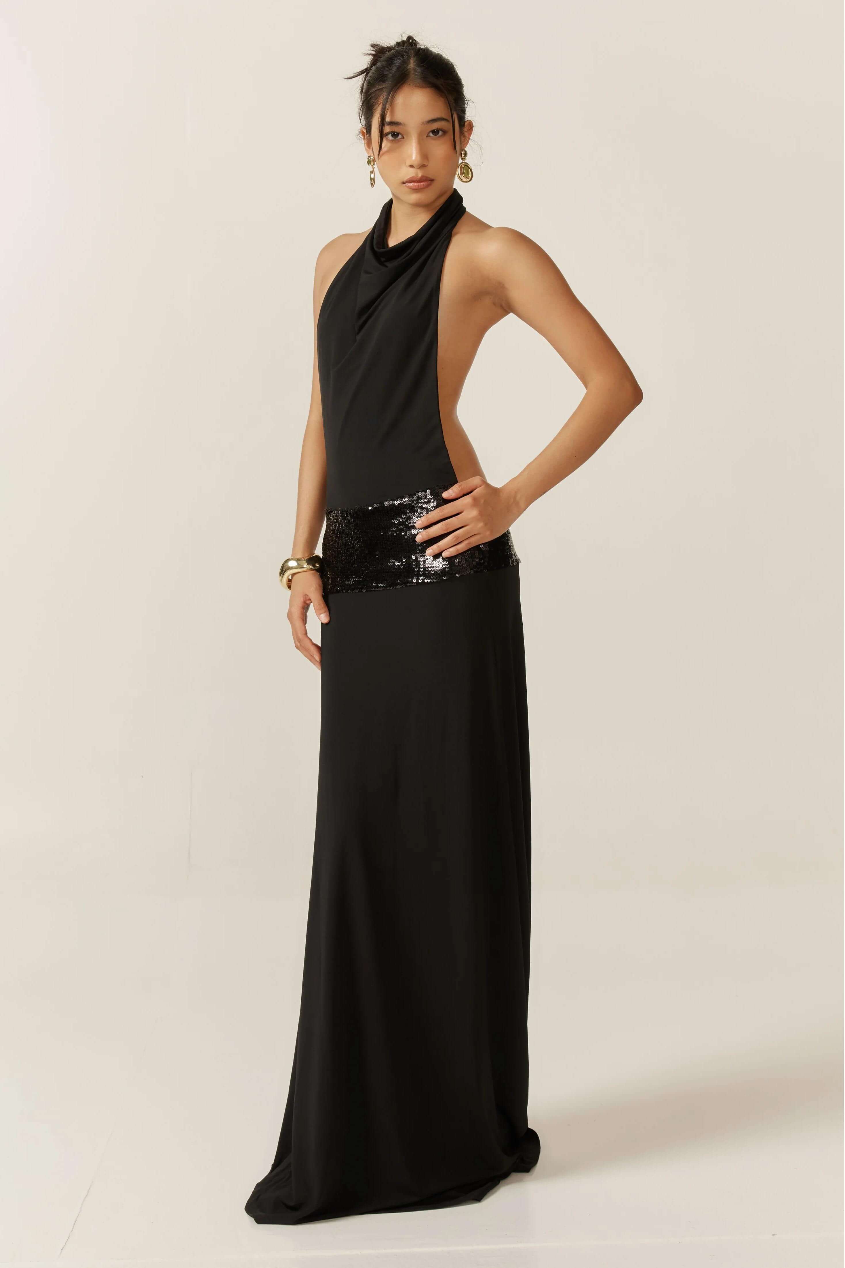 Joanna | Halter Backless Gown