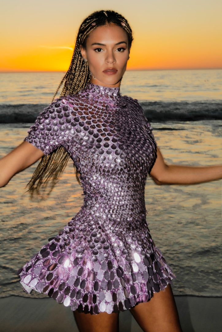 Frankie | High Neck Mini Dress