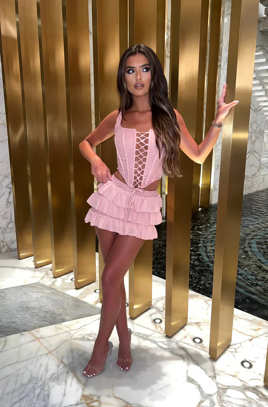 Clara | Layered Mini Skirt Set