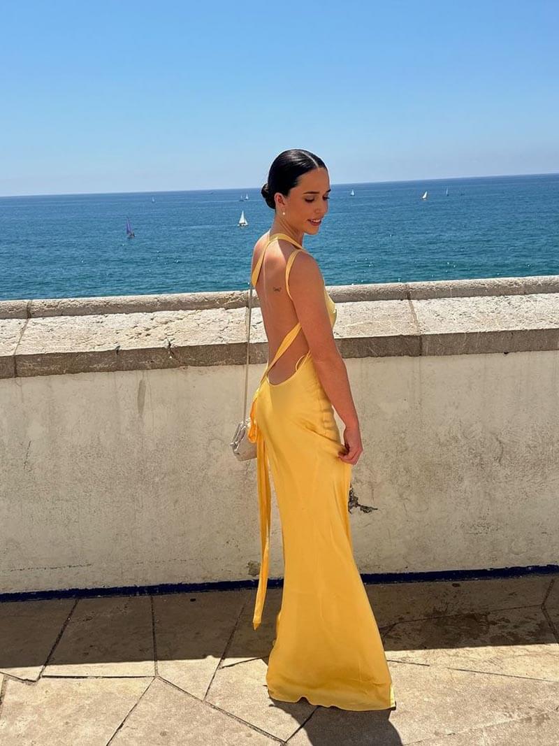 Caroline | Backless Maxi Dress