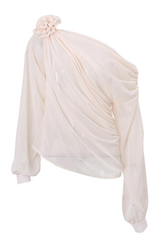 Morgan | Flower One Shoulder Top